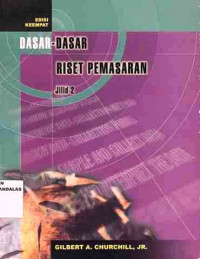 Dasar-Dasar Riset Pemasaran Jilid 2