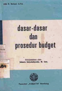 Dasar Dasar Dan Prosedur Budget