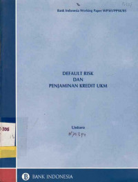 Default Risk dan Penjaminan Kredit UKM