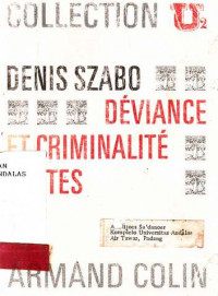 Deviance et criminalite