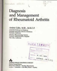 Diagnosis and Management of Rheumatoid Arthritis