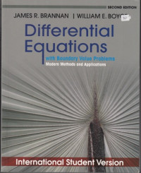 Differential Equations : With Boundary Value Problems Modern Methods And Applications