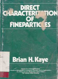 Direct Characterization Of Fineparticles