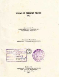 Drilling And Production Practice 1962