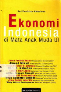 Ekonomi Indonesia di mata anak muda UI