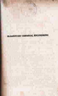 Elementary Chemical Engineering