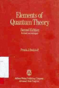 Elements Of Quantum Theory