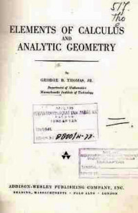 Elements of Calculus and Analytic Geometry