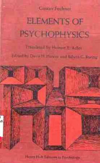 Elements Of Psychophysics