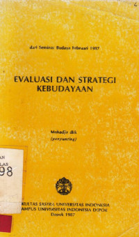 Evaluasi Dan Strategi Kebudayaan