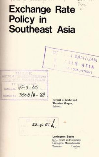 Exchange rate Policy in Southeast Asia