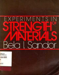 Experiments In Strength Of Materials