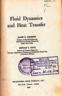 Fluid Dynamics and Heat Transfer  Jam es G.Knudsen