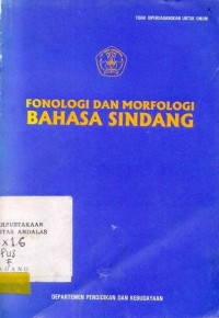 Fonologi Dan Morfologi Bahasa Sindang