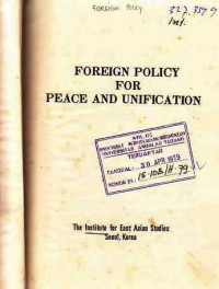 Foreign Policy For Peace And Unification