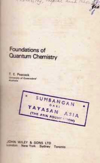 Foundations Of Quantum Chemistry