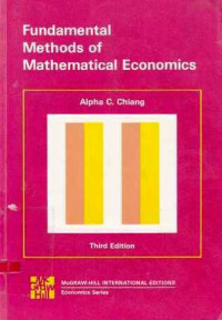 Fundamental Methods Of Mathematical Economic