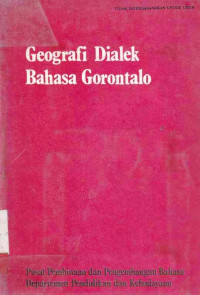 Geografi Dialek Bahasa Gorontalo