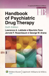 Handbook of Psychiatric Drug Therapy