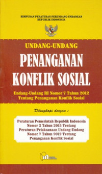 Undang-undang Penanganan Konflik Sosial