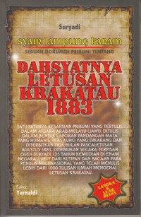 Syair Lampung Karam : sebuah dokumen pribumi tentang dahsyatnya letusan krakatau 1883