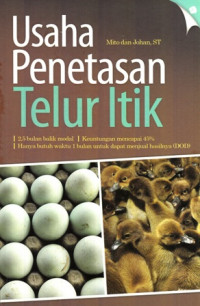 Usaha Penetesan Telur Itik