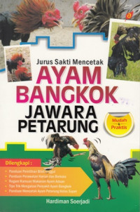 Jurus Sakti Mencetak Ayam Bangkok Jawara Petarung