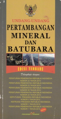 Undang-Undang Pertambangan mineral dan batubara