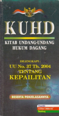 KUHD Kitab Undang-Undang Hukum Dagang