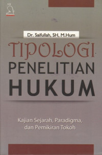 Tipologi penelitian hukum