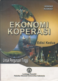 Ekonomi Koperasi (Untuk Perguruan Tinggi)