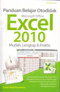 Panduan Belajar Otodidak Microsoft Office Excel 2010 Mudah,Lengkap dan Praktis