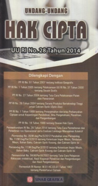 Undang-Undang Hak Cipta UU RI No.28 Tahun 2014