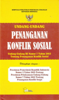 Undang-undang Penanganan Konflik Sosial