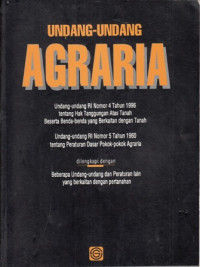 Undang-Undang Agraria