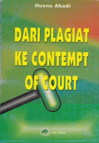 Dari PLagiat ke Contempt of Court