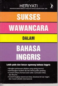 Sukses Wawancara dalam Bahasa Inggris