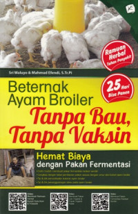 Beternak Ayam Broiler Tanpa Bau, Tanpa Vaksin