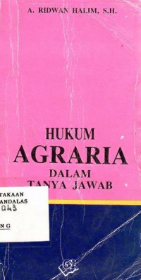 Hukum Agraria Dalam Tanya Jawab