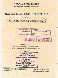 Handatlas Und Lehrbuch Der Anatomie Des Menschen