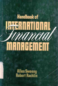 Handbook Of International Financial Management