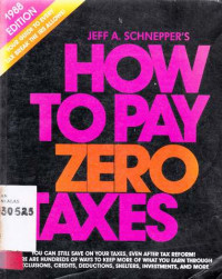 How To Pay Zero Taxes