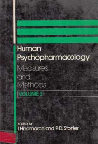 Human Psychopharmacology:Measures and Methods Volume 3