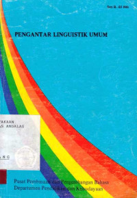 Pengantar Linguistik Umum / Syahron Lubis; Bahren Umar Siregar