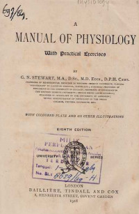 Manual of Physiology  With Practical Erercises