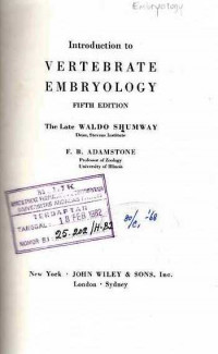 Introduction to Vertebrate Embryology