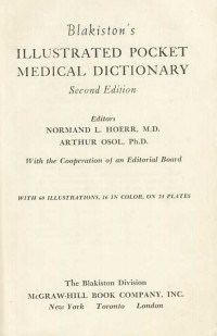 Blakiston's Ilustrated Pocket Medical Dictionary