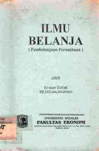 Ilmu Belanja : Pembelanjaan Perusahaan