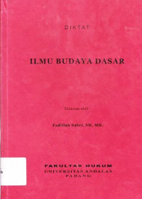 Ilmu Budaya Dasar : Suatu Pengantar