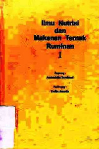 Ilmu Nutrisi dan Makanan Ternak Ruminan I